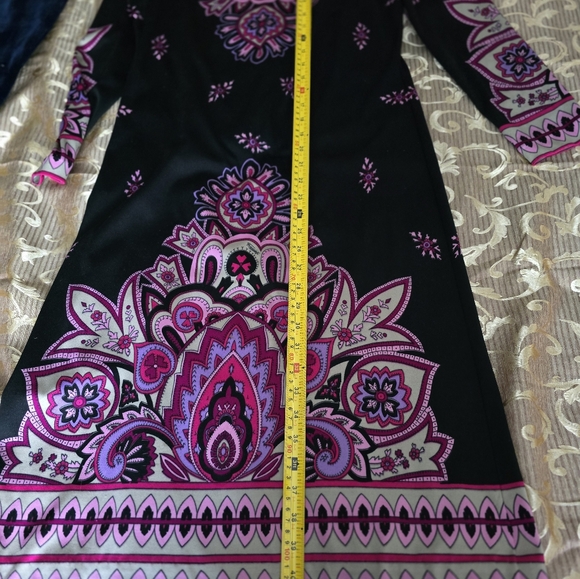 RARE Vintage Francis X designer Printed midi dress - Picture 11 of 12